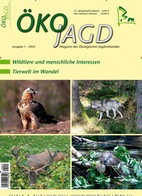 Titelbild der Ausgabe 1/2023 von ÖKOJAGD. Diese Zeitschrift und viele weitere Naturzeitschriften, Landwirtschaftszeitungen und Umweltmagazine als Abo oder epaper bei United Kiosk online kaufen.