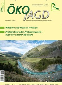 Titelbild der Ausgabe 2/2023 von ÖKOJAGD. Diese Zeitschrift und viele weitere Naturzeitschriften, Landwirtschaftszeitungen und Umweltmagazine als Abo oder epaper bei United Kiosk online kaufen.