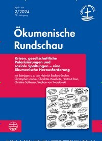 Titelbild der Ausgabe 2/2024 von Ökumenische Rundschau. Diese Zeitschrift und viele weitere Kunstmagazine und Kulturmagazine als Abo oder epaper bei United Kiosk online kaufen.