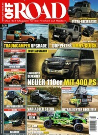 Titelbild der Ausgabe 2/2020 von Off Road. Diese Zeitschrift und viele weitere Automagazine und Motorradzeitschriften als Abo oder epaper bei United Kiosk online kaufen.