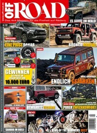 Titelbild der Ausgabe 4/2022 von Off Road. Diese Zeitschrift und viele weitere Automagazine und Motorradzeitschriften als Abo oder epaper bei United Kiosk online kaufen.