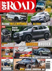 Titelbild der Ausgabe 4/2025 von Off Road. Diese Zeitschrift und viele weitere Automagazine und Motorradzeitschriften als Abo oder epaper bei United Kiosk online kaufen.