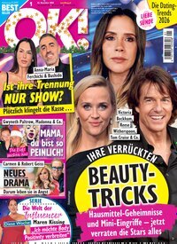 Titelbild der Ausgabe 1/2026 von OK!. Diese Zeitschrift und viele weitere Lifestylemagazine und Peoplemagazine als Abo oder epaper bei United Kiosk online kaufen.