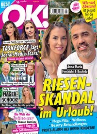 Titelbild der Ausgabe 16/2025 von OK!. Diese Zeitschrift und viele weitere Lifestylemagazine und Peoplemagazine als Abo oder epaper bei United Kiosk online kaufen.