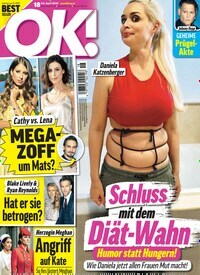 Titelbild der Ausgabe 18/2019 von OK!. Diese Zeitschrift und viele weitere Lifestylemagazine und Peoplemagazine als Abo oder epaper bei United Kiosk online kaufen.