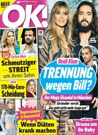 Titelbild der Ausgabe 19/2019 von OK!. Diese Zeitschrift und viele weitere Lifestylemagazine und Peoplemagazine als Abo oder epaper bei United Kiosk online kaufen.