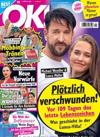 Titelbild der Ausgabe 19/2026 von OK!. Diese Zeitschrift und viele weitere Lifestylemagazine und Peoplemagazine als Abo oder epaper bei United Kiosk online kaufen.