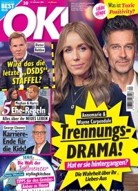 Titelbild der Ausgabe 20/2026 von OK!. Diese Zeitschrift und viele weitere Lifestylemagazine und Peoplemagazine als Abo oder epaper bei United Kiosk online kaufen.