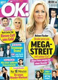 Titelbild der Ausgabe 36/2019 von OK!. Diese Zeitschrift und viele weitere Lifestylemagazine und Peoplemagazine als Abo oder epaper bei United Kiosk online kaufen.