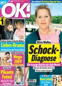 Titelbild der Ausgabe 43/2018 von OK!. Diese Zeitschrift und viele weitere Lifestylemagazine und Peoplemagazine als Abo oder epaper bei United Kiosk online kaufen.