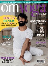 Titelbild der Ausgabe 1/2026 von Om Yoga & Lifestyle. Diese Zeitschrift und viele weitere Gartenzeitschriften und Wohnzeitschriften als Abo oder epaper bei United Kiosk online kaufen.