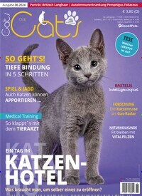 Titelbild der Ausgabe 6/2024 von Our Cats. Diese Zeitschrift und viele weitere Elternzeitschriften und Tierzeitschriften als Abo oder epaper bei United Kiosk online kaufen.