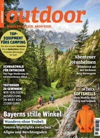Titelbild der Ausgabe 6/2025 von Outdoor. Diese Zeitschrift und viele weitere Sportmagazine als Abo oder epaper bei United Kiosk online kaufen.