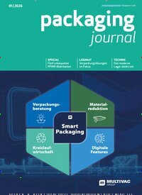 Titelbild der Ausgabe 1/2026 von packaging journal. Diese Zeitschrift und viele weitere Industriemagazine und Handwerkmagazine als Abo oder epaper bei United Kiosk online kaufen.