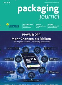 Titelbild der Ausgabe 2/2026 von packaging journal. Diese Zeitschrift und viele weitere Industriemagazine und Handwerkmagazine als Abo oder epaper bei United Kiosk online kaufen.