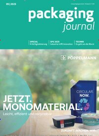 Titelbild der Ausgabe 5/2025 von packaging journal. Diese Zeitschrift und viele weitere Industriemagazine und Handwerkmagazine als Abo oder epaper bei United Kiosk online kaufen.