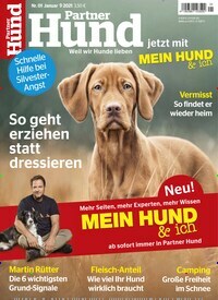 Titelbild der Ausgabe 1/2021 von Partner Hund. Diese Zeitschrift und viele weitere Elternzeitschriften und Tierzeitschriften als Abo oder epaper bei United Kiosk online kaufen.