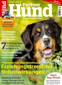 Titelbild der Ausgabe 3/2022 von Partner Hund. Diese Zeitschrift und viele weitere Elternzeitschriften und Tierzeitschriften als Abo oder epaper bei United Kiosk online kaufen.