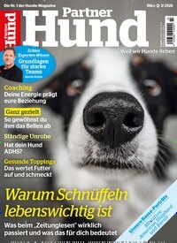 Titelbild der Ausgabe 3/2026 von Partner Hund. Diese Zeitschrift und viele weitere Elternzeitschriften und Tierzeitschriften als Abo oder epaper bei United Kiosk online kaufen.