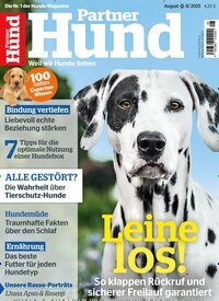 Titelbild der Ausgabe 8/2025 von Partner Hund. Diese Zeitschrift und viele weitere Elternzeitschriften und Tierzeitschriften als Abo oder epaper bei United Kiosk online kaufen.