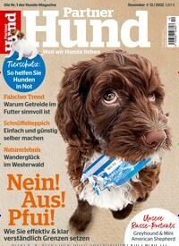 Titelbild der Ausgabe 12/2022 von Partner Hund. Diese Zeitschrift und viele weitere Elternzeitschriften und Tierzeitschriften als Abo oder epaper bei United Kiosk online kaufen.