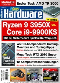 Titelbild der Ausgabe 1/2020 von PC Games Hardware Magazin. Diese Zeitschrift und viele weitere Computerzeitschriften, Tabletmagazine und Smartphonemagazine als Abo oder epaper bei United Kiosk online kaufen.