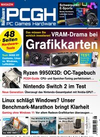 Titelbild der Ausgabe 8/2025 von PC Games Hardware Magazin. Diese Zeitschrift und viele weitere Computerzeitschriften, Tabletmagazine und Smartphonemagazine als Abo oder epaper bei United Kiosk online kaufen.