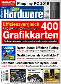 Titelbild der Ausgabe 11/2019 von PC Games Hardware Magazin. Diese Zeitschrift und viele weitere Computerzeitschriften, Tabletmagazine und Smartphonemagazine als Abo oder epaper bei United Kiosk online kaufen.