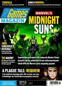 Titelbild der Ausgabe 8/2022 von PC Games Magazin. Diese Zeitschrift und viele weitere Computerzeitschriften, Tabletmagazine und Smartphonemagazine als Abo oder epaper bei United Kiosk online kaufen.
