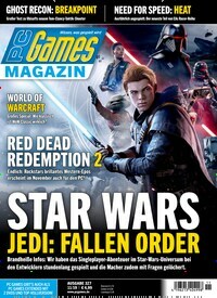 Titelbild der Ausgabe 11/2019 von PC Games Magazin. Diese Zeitschrift und viele weitere Computerzeitschriften, Tabletmagazine und Smartphonemagazine als Abo oder epaper bei United Kiosk online kaufen.