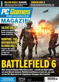 Titelbild der Ausgabe 11/2025 von PC Games Magazin. Diese Zeitschrift und viele weitere Computerzeitschriften, Tabletmagazine und Smartphonemagazine als Abo oder epaper bei United Kiosk online kaufen.