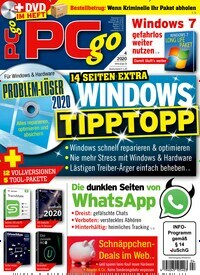 Titelbild der Ausgabe 4/2020 von PC go Premium Gold. Diese Zeitschrift und viele weitere Computerzeitschriften, Tabletmagazine und Smartphonemagazine als Abo oder epaper bei United Kiosk online kaufen.