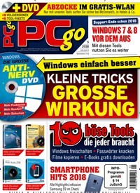 Titelbild der Ausgabe 5/2018 von PC go Premium Gold. Diese Zeitschrift und viele weitere Computerzeitschriften, Tabletmagazine und Smartphonemagazine als Abo oder epaper bei United Kiosk online kaufen.