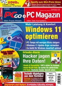 Titelbild der Ausgabe 7/2025 von PC Magazin. Diese Zeitschrift und viele weitere Computerzeitschriften, Tabletmagazine und Smartphonemagazine als Abo oder epaper bei United Kiosk online kaufen.