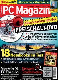 Titelbild der Ausgabe 12/2018 von PC Magazin. Diese Zeitschrift und viele weitere Computerzeitschriften, Tabletmagazine und Smartphonemagazine als Abo oder epaper bei United Kiosk online kaufen.