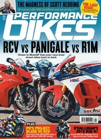 Titelbild der Ausgabe 2/2019 von Performance Bikes. Diese Zeitschrift und viele weitere Automagazine und Motorradzeitschriften als Abo oder epaper bei United Kiosk online kaufen.