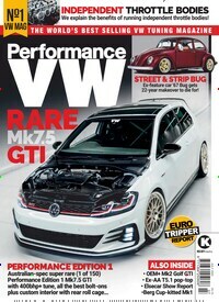 Titelbild der Ausgabe 7/2023 von Performance VW. Diese Zeitschrift und viele weitere Automagazine und Motorradzeitschriften als Abo oder epaper bei United Kiosk online kaufen.