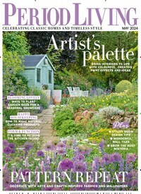 Titelbild der Ausgabe 5/2024 von Period Living. Diese Zeitschrift und viele weitere Gartenzeitschriften und Wohnzeitschriften als Abo oder epaper bei United Kiosk online kaufen.