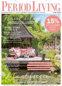Titelbild der Ausgabe 433/2026 von Period Living. Diese Zeitschrift und viele weitere Gartenzeitschriften und Wohnzeitschriften als Abo oder epaper bei United Kiosk online kaufen.