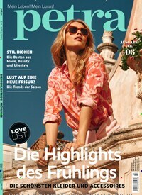 Titelbild der Ausgabe 3/2024 von petra. Diese Zeitschrift und viele weitere Frauenzeitschriften als Abo oder epaper bei United Kiosk online kaufen.
