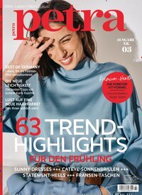 Titelbild der Ausgabe 3/2026 von petra. Diese Zeitschrift und viele weitere Frauenzeitschriften als Abo oder epaper bei United Kiosk online kaufen.