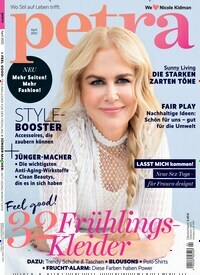 Titelbild der Ausgabe 4/2022 von petra. Diese Zeitschrift und viele weitere Frauenzeitschriften als Abo oder epaper bei United Kiosk online kaufen.