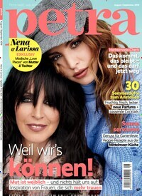 Titelbild der Ausgabe 9/2019 von petra. Diese Zeitschrift und viele weitere Frauenzeitschriften als Abo oder epaper bei United Kiosk online kaufen.