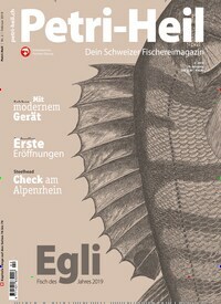 Titelbild der Ausgabe 2/2019 von Petri-Heil. Diese Zeitschrift und viele weitere Sportmagazine als Abo oder epaper bei United Kiosk online kaufen.