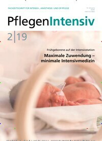 Titelbild der Ausgabe 2/2019 von PflegenIntensiv. Diese Zeitschrift und viele weitere Pflegezeitschriften und medizinische Fachzeitschriften als Abo oder epaper bei United Kiosk online kaufen.