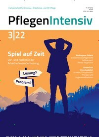 Titelbild der Ausgabe 3/2022 von PflegenIntensiv. Diese Zeitschrift und viele weitere Pflegezeitschriften und medizinische Fachzeitschriften als Abo oder epaper bei United Kiosk online kaufen.