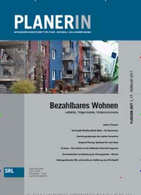 Titelbild der Ausgabe 1/2017 von PlanerIn. Diese Zeitschrift und viele weitere Architekturzeitschriften und Bauzeitschriften als Abo oder epaper bei United Kiosk online kaufen.