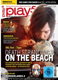 Titelbild der Ausgabe 9/2025 von Play5. Diese Zeitschrift und viele weitere Computerzeitschriften, Tabletmagazine und Smartphonemagazine als Abo oder epaper bei United Kiosk online kaufen.