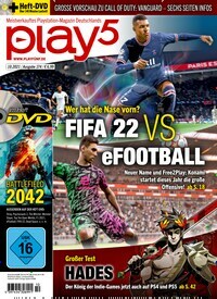 Titelbild der Ausgabe 10/2021 von Play5. Diese Zeitschrift und viele weitere Computerzeitschriften, Tabletmagazine und Smartphonemagazine als Abo oder epaper bei United Kiosk online kaufen.