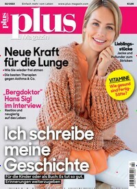 Titelbild der Ausgabe 2/2022 von plus Magazin. Diese Zeitschrift und viele weitere Frauenzeitschriften als Abo oder epaper bei United Kiosk online kaufen.
